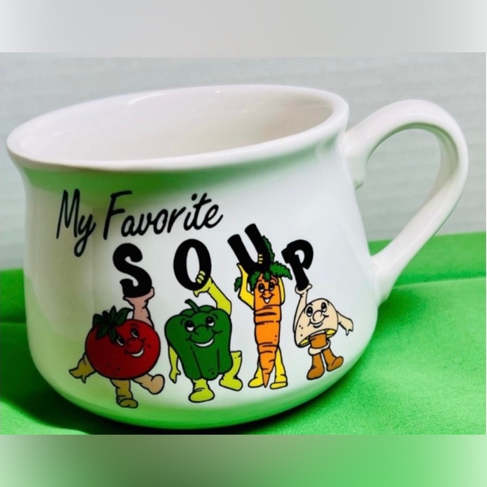 VINTAGE GIFTCO HEAVY SOUP MUG - “MY FAVORITE SOUP” (USE FOR COFFEE TOO)